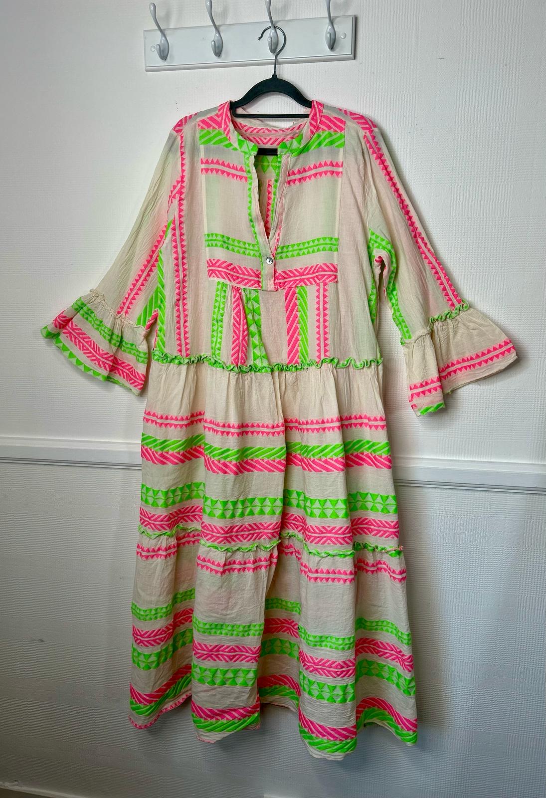 Mamma Mia Boho Woven Cotton Aztec Maxi Dress - 3 Colours