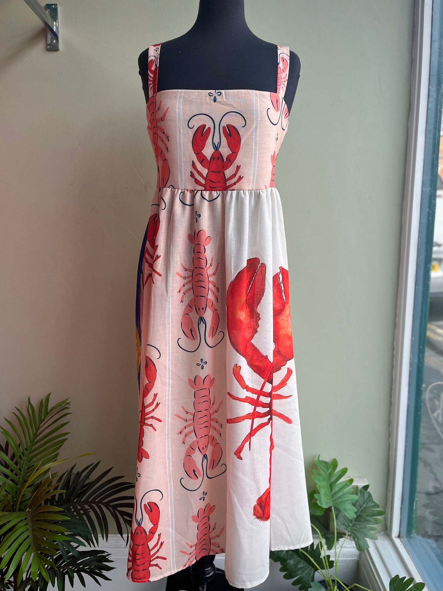 Lobster Print Sun Dress - Size 8-14