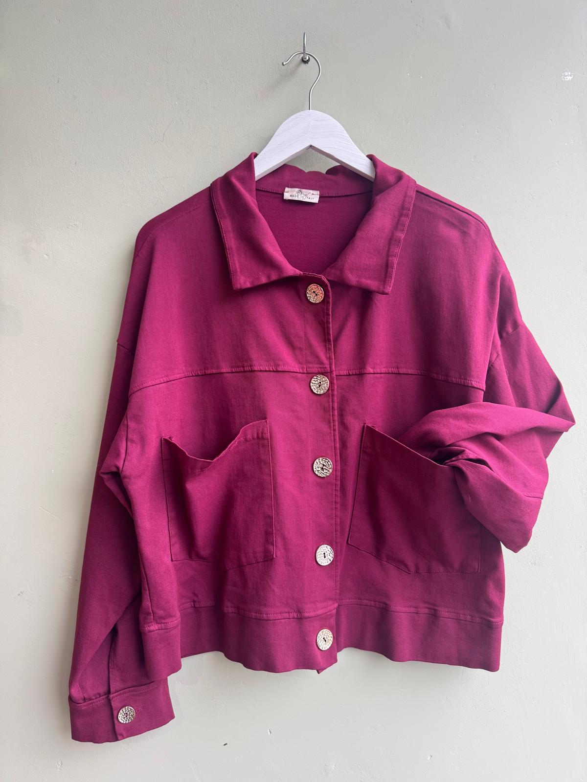 Georgia Jersey Utility Jacket With Feature Breast Pockets