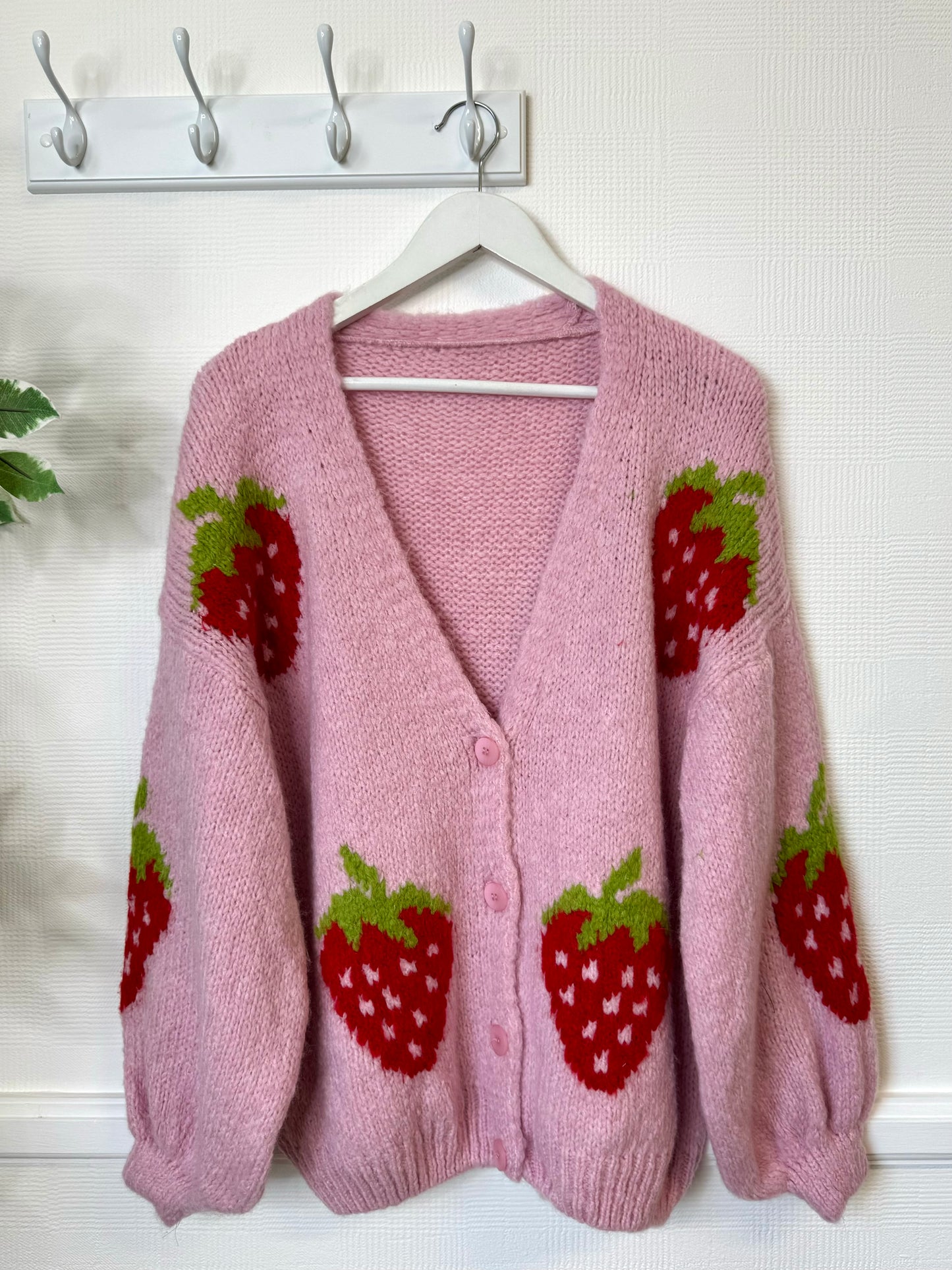 Strawberry Shortcake Boucle Cardigan - Pink Or Black