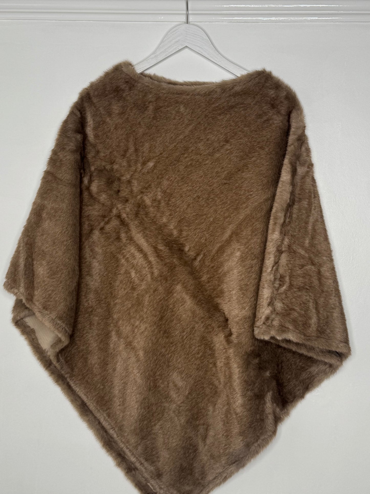 Cindy Faux Fur Poncho - 3 Colours