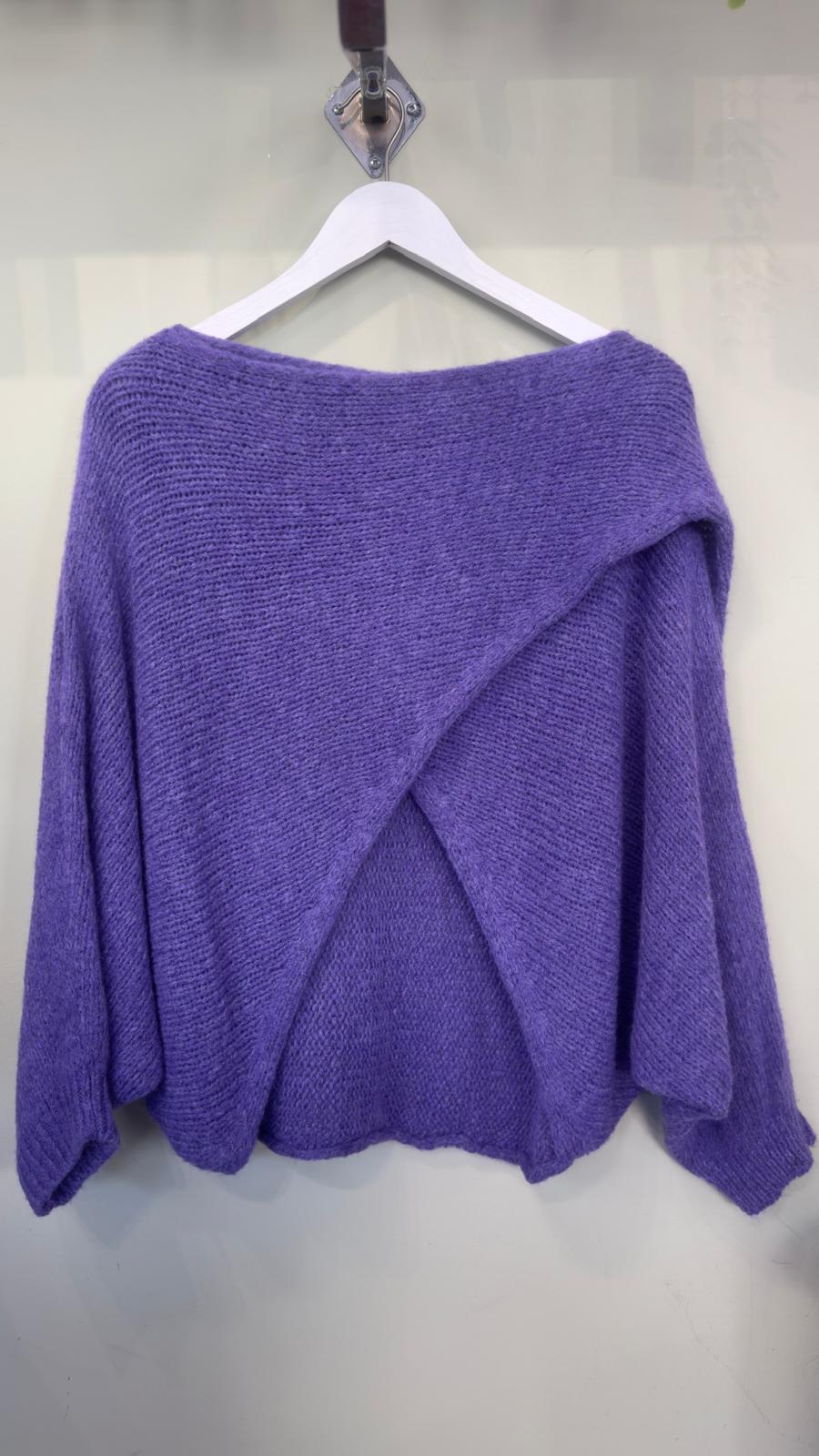 Rosie Wool Blend Crossover Layering Jumper