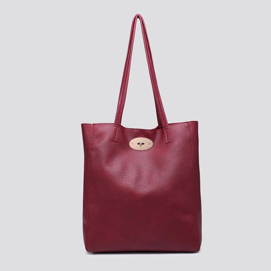 Classic Faux Leather Tote Bag