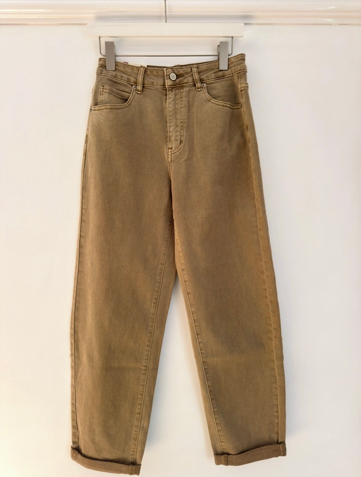 Neutral Camel Mom Jeans