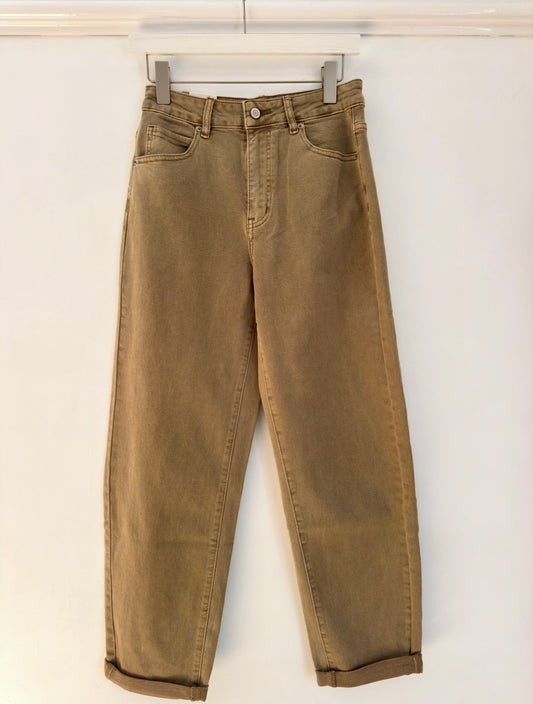 Neutral Camel Mom Jeans