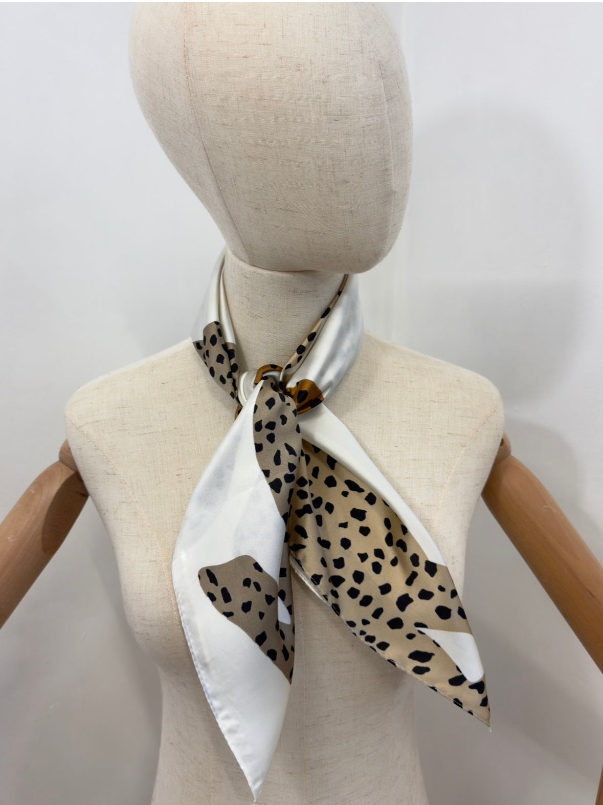 Leopard Silky Square Scarf - 3 Colours