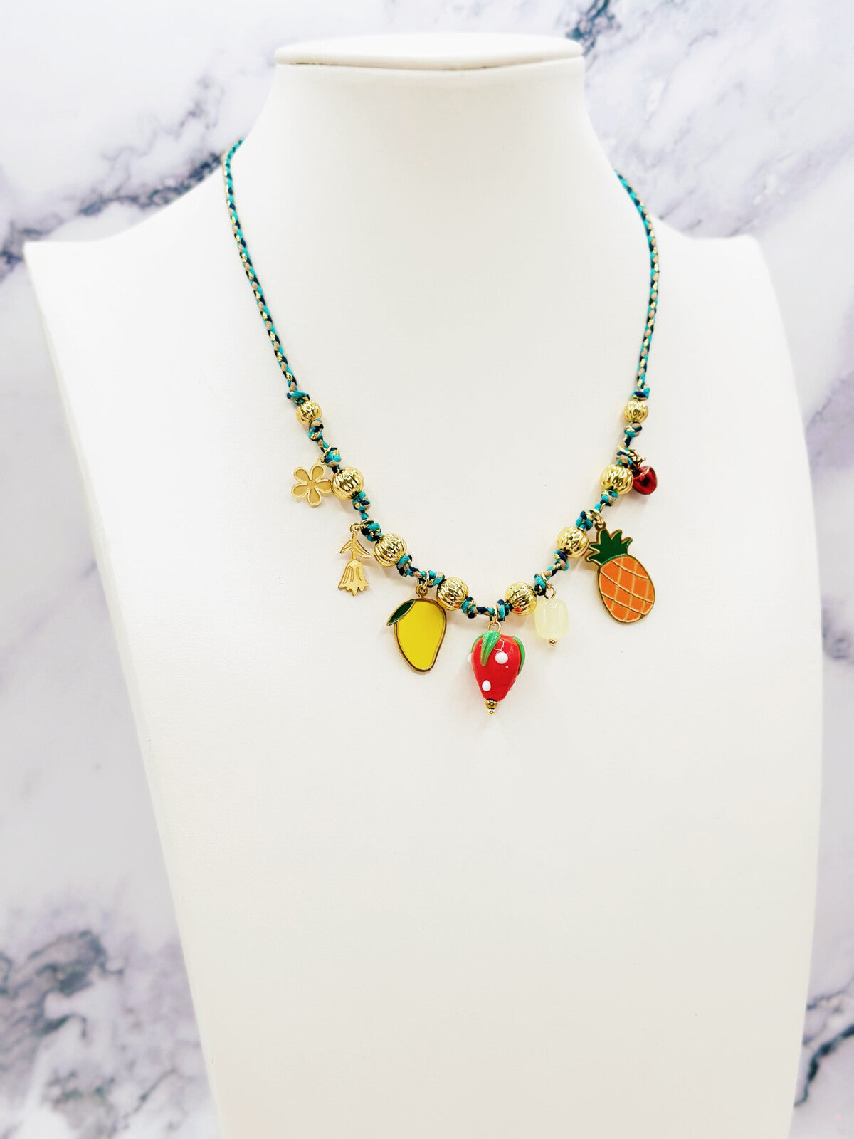 Tropical Fruit Short Necklace