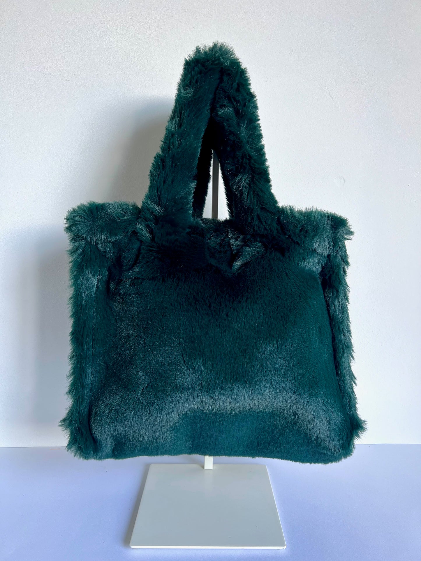 Faux Fur Rectangular Tote Bag - 4 Colours