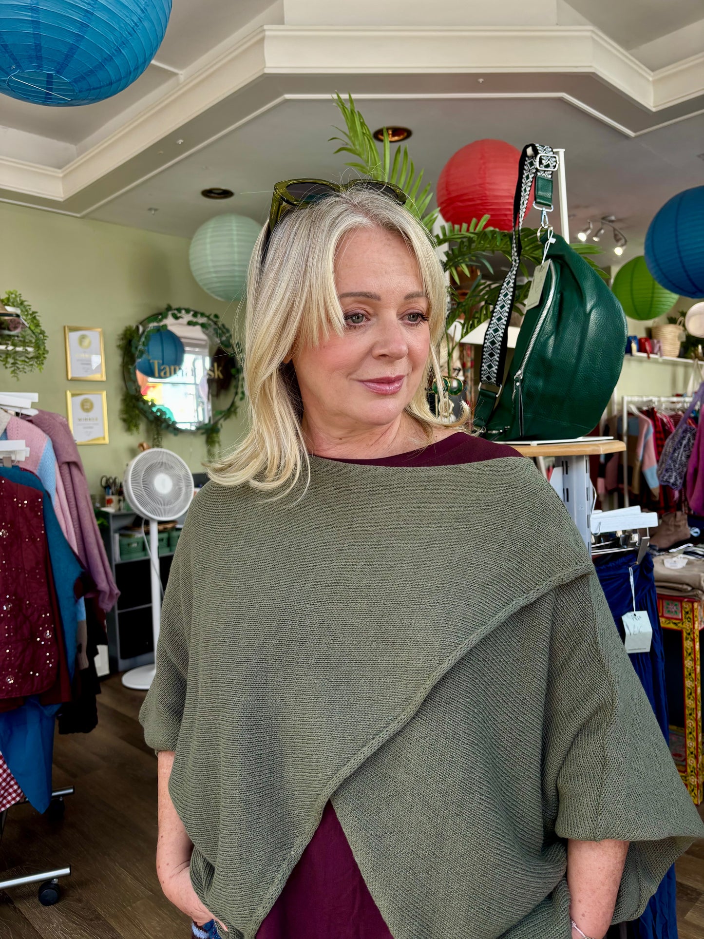 Fliss Cotton Blend Crossover Layering Jumper