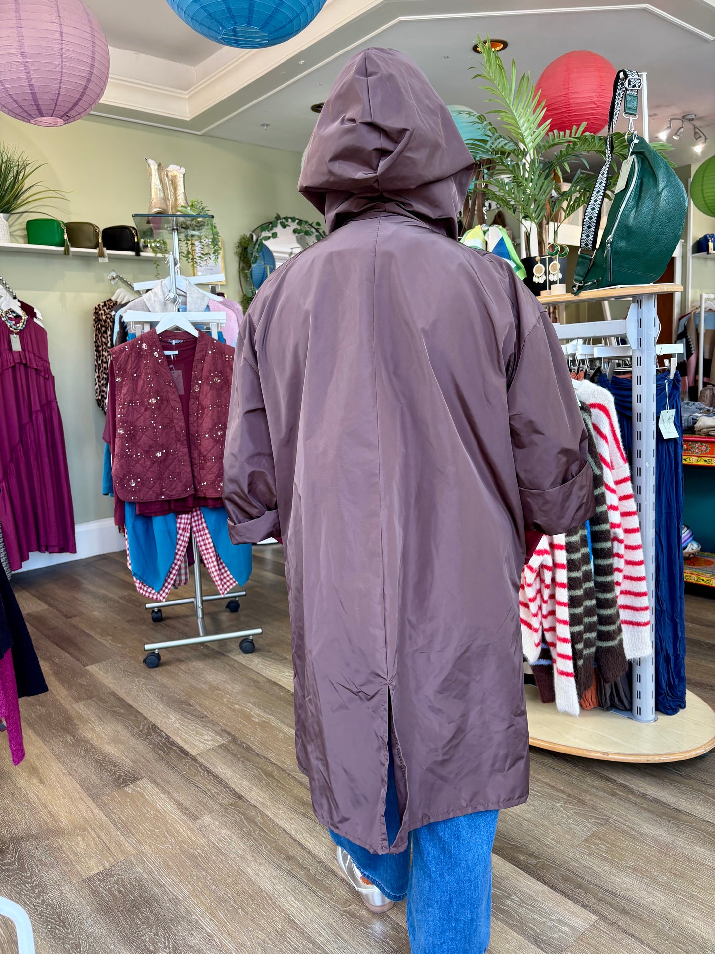 Rena Showerproof Hooded Raincoat