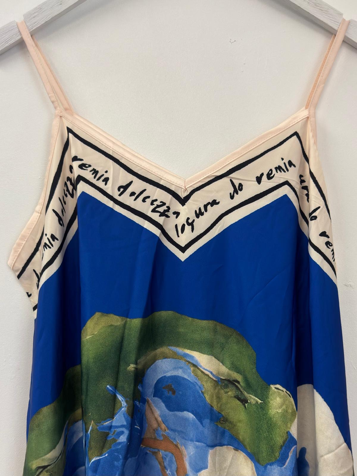 Santorini Short Satin Slip Dress