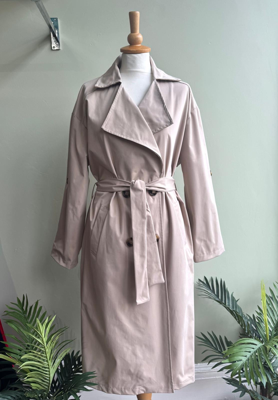 Isabella Classic Beige Trench Coat