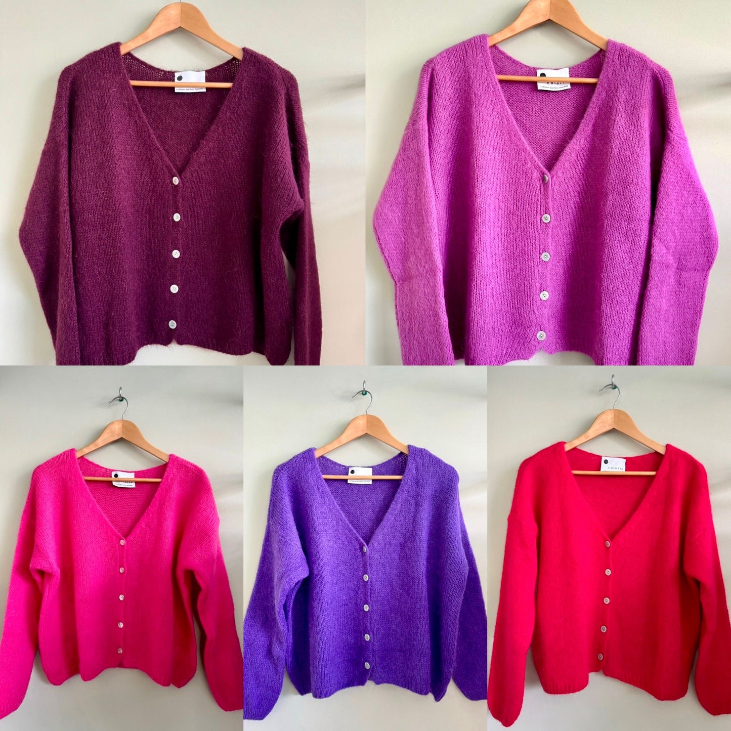 Jilly Mohair Mix Cardigan - 12 Colours