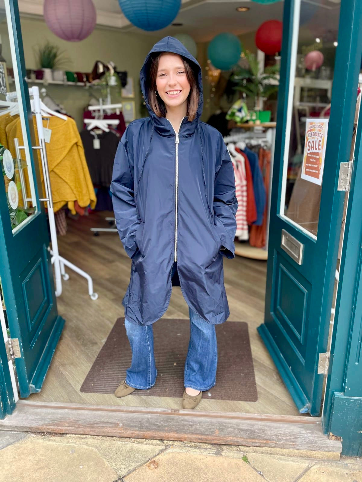 Rena Showerproof Hooded Raincoat