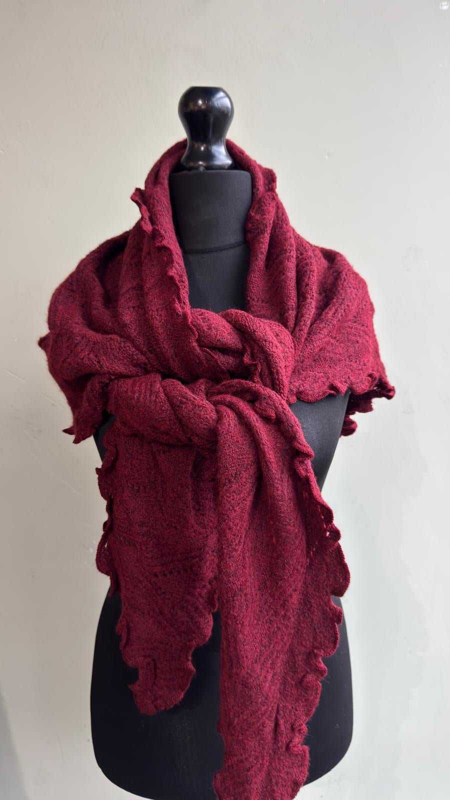 Victoria Ruffle Edge Shawl Scarf