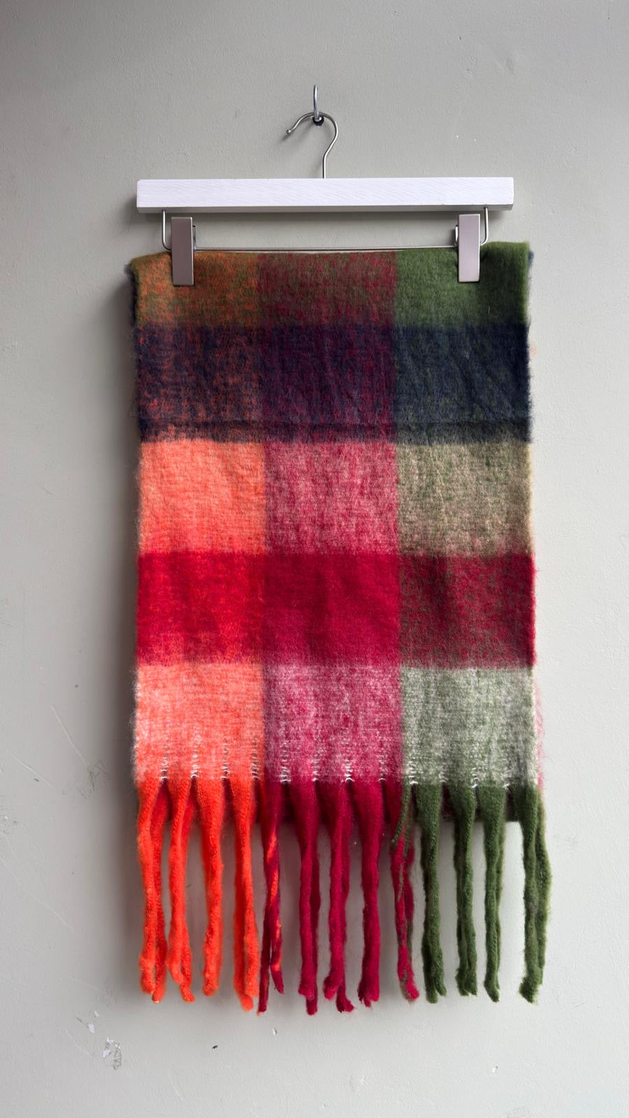 Fireside Checked Blanket Scarf