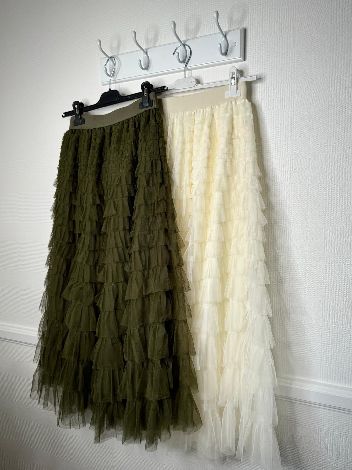 Helena Ruffle Tiered Frill Tulle Skirt - 6 Colours