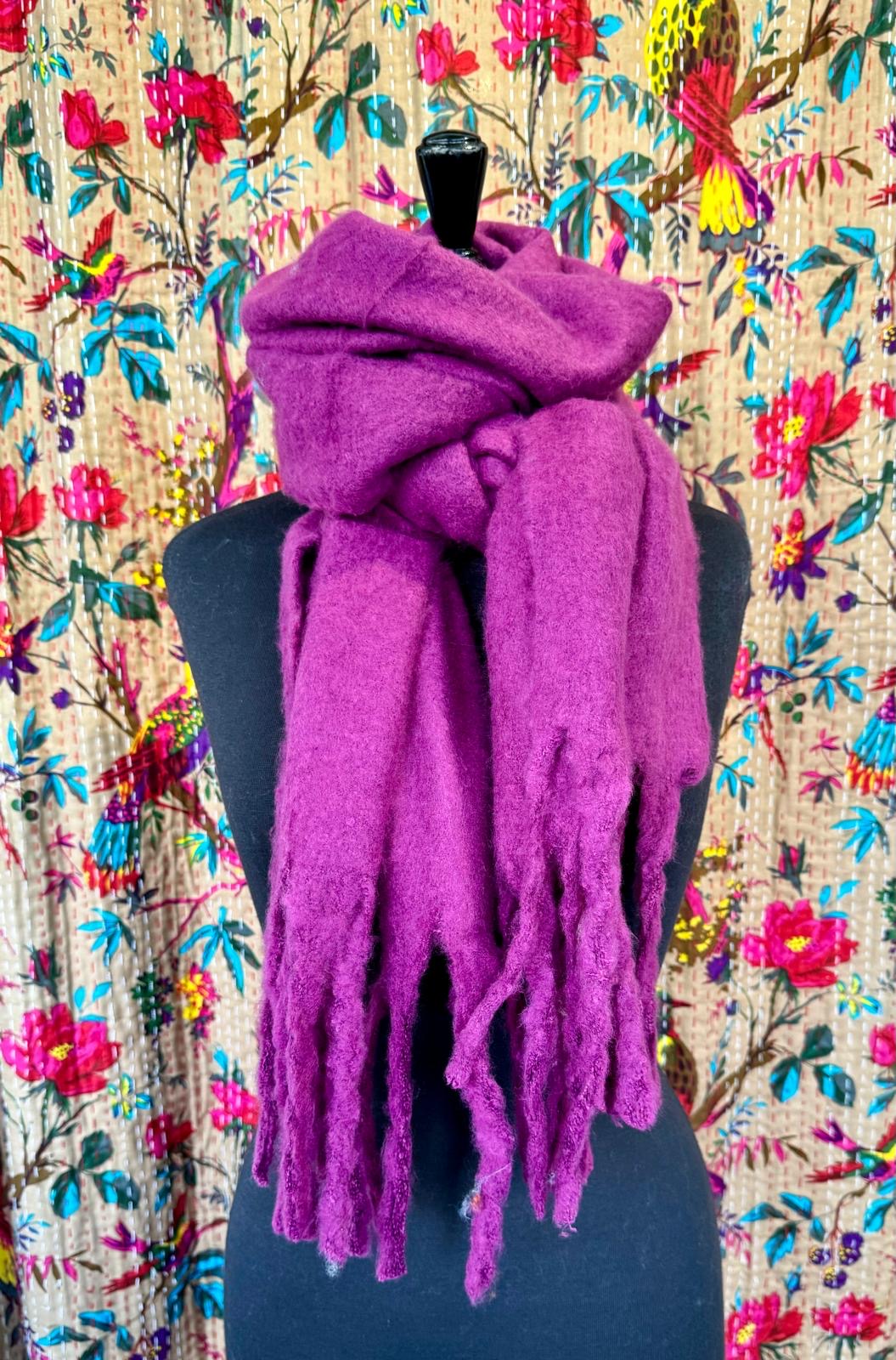 Cosy Plain Blanket Scarf - 9 Colours