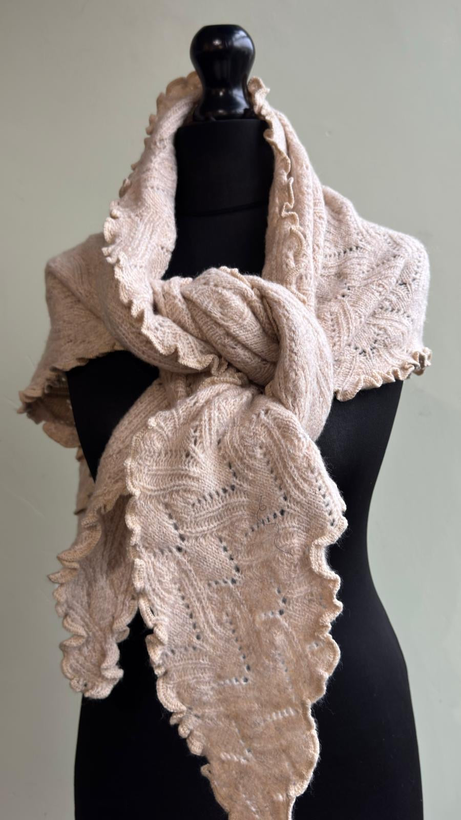 Victoria Ruffle Edge Shawl Scarf