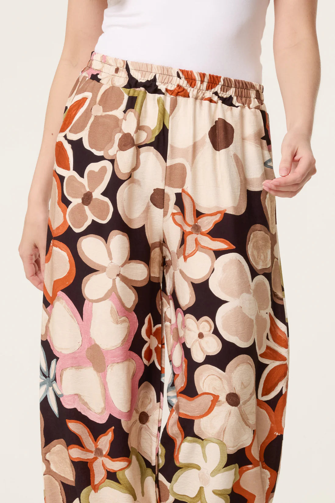 Victoria Bold Floral Wide Leg Trousers