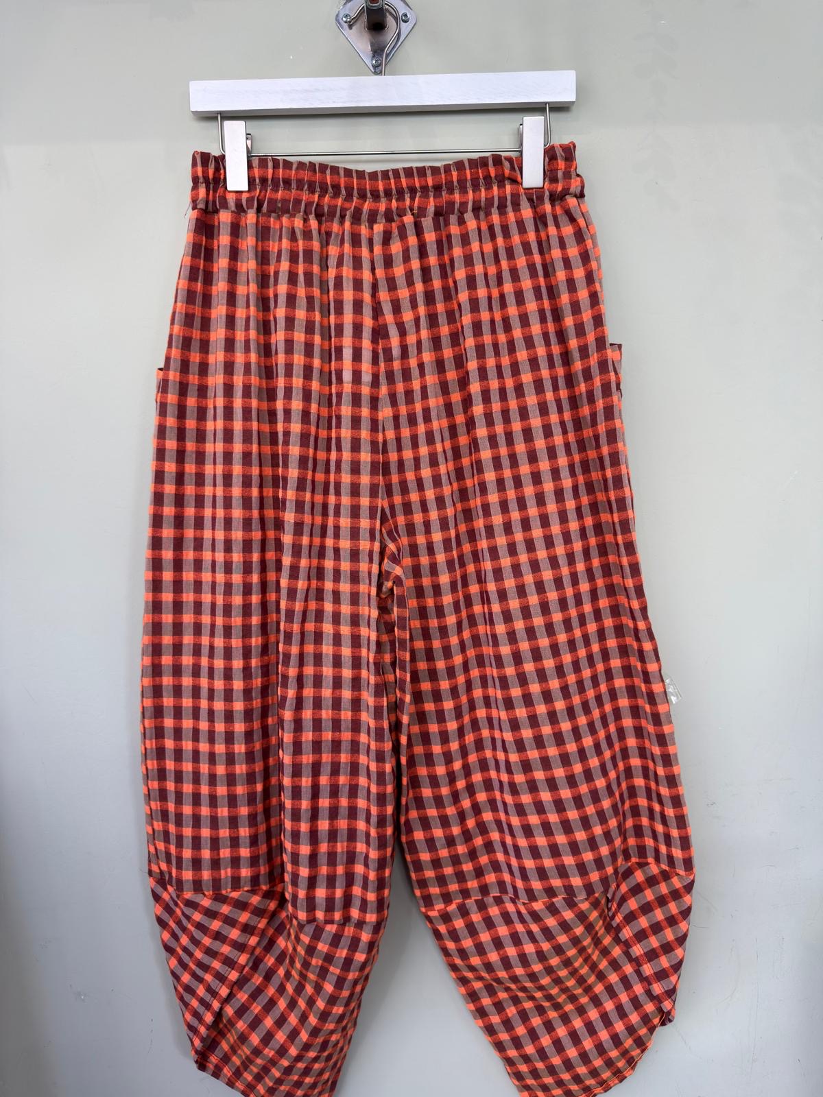 Lottie Dopamine Check Cocoon Trousers