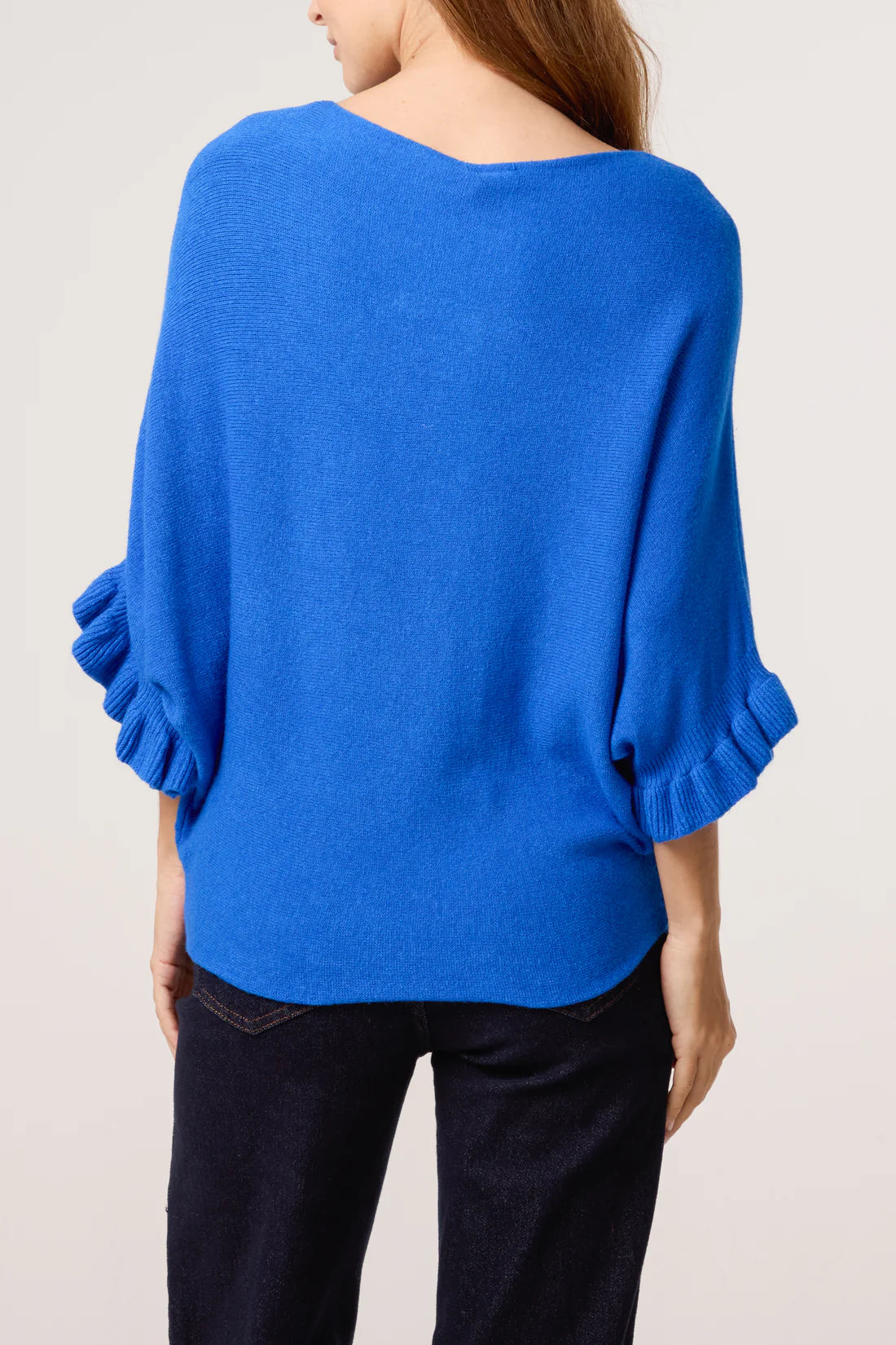 Tina Frill Cuff Batwing Sleeve Slouchy Jumper