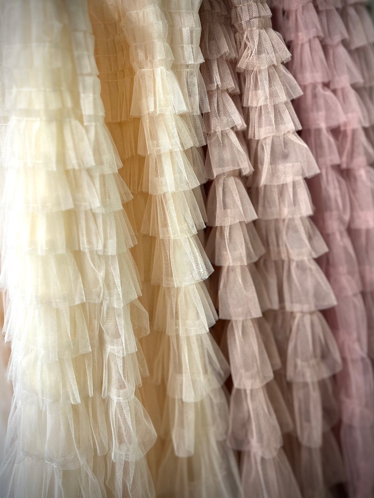 Helena Ruffle Tiered Frill Tulle Skirt - 6 Colours