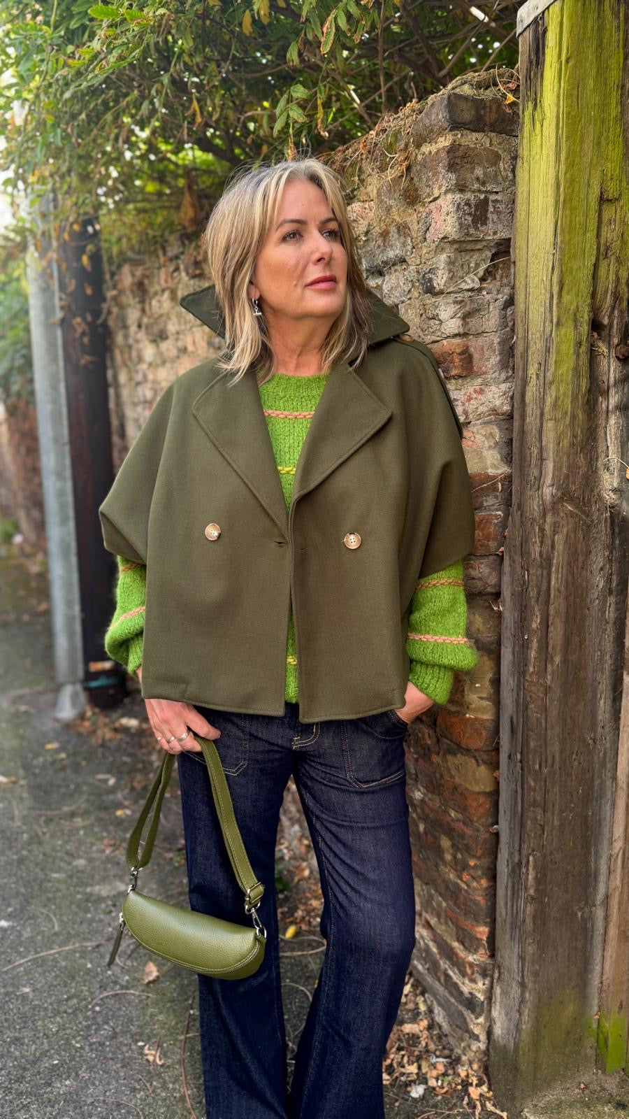 Khaki Cape Jacket