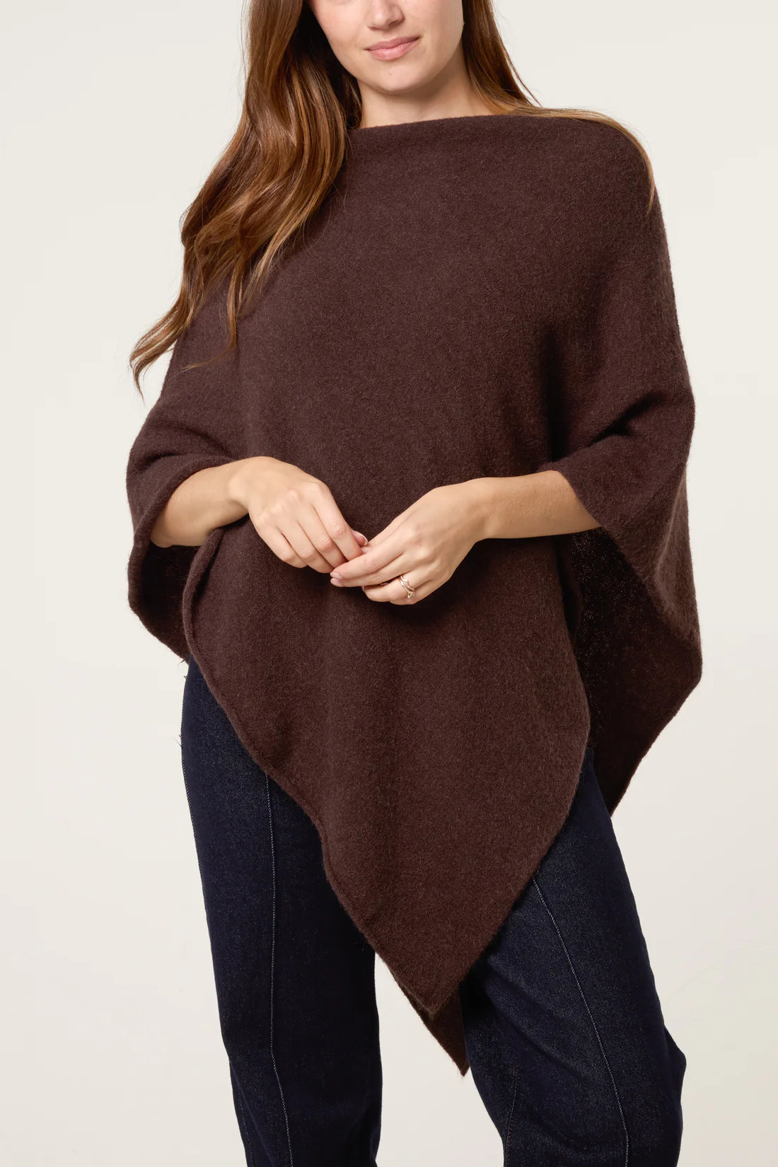 Juliet Asymmetric Hem Poncho