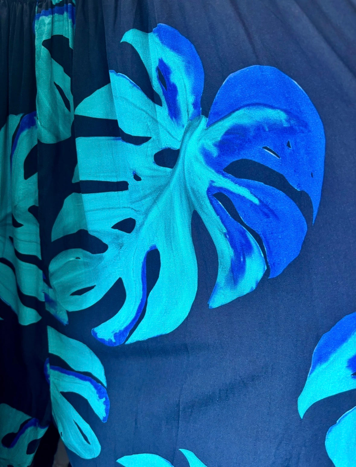 Monstera Print Harem Jumpsuit