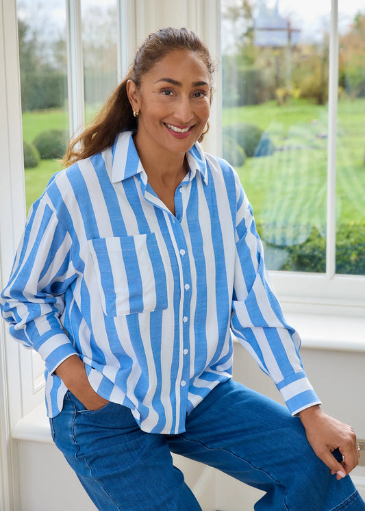 Mae Wide Stripe Shirt