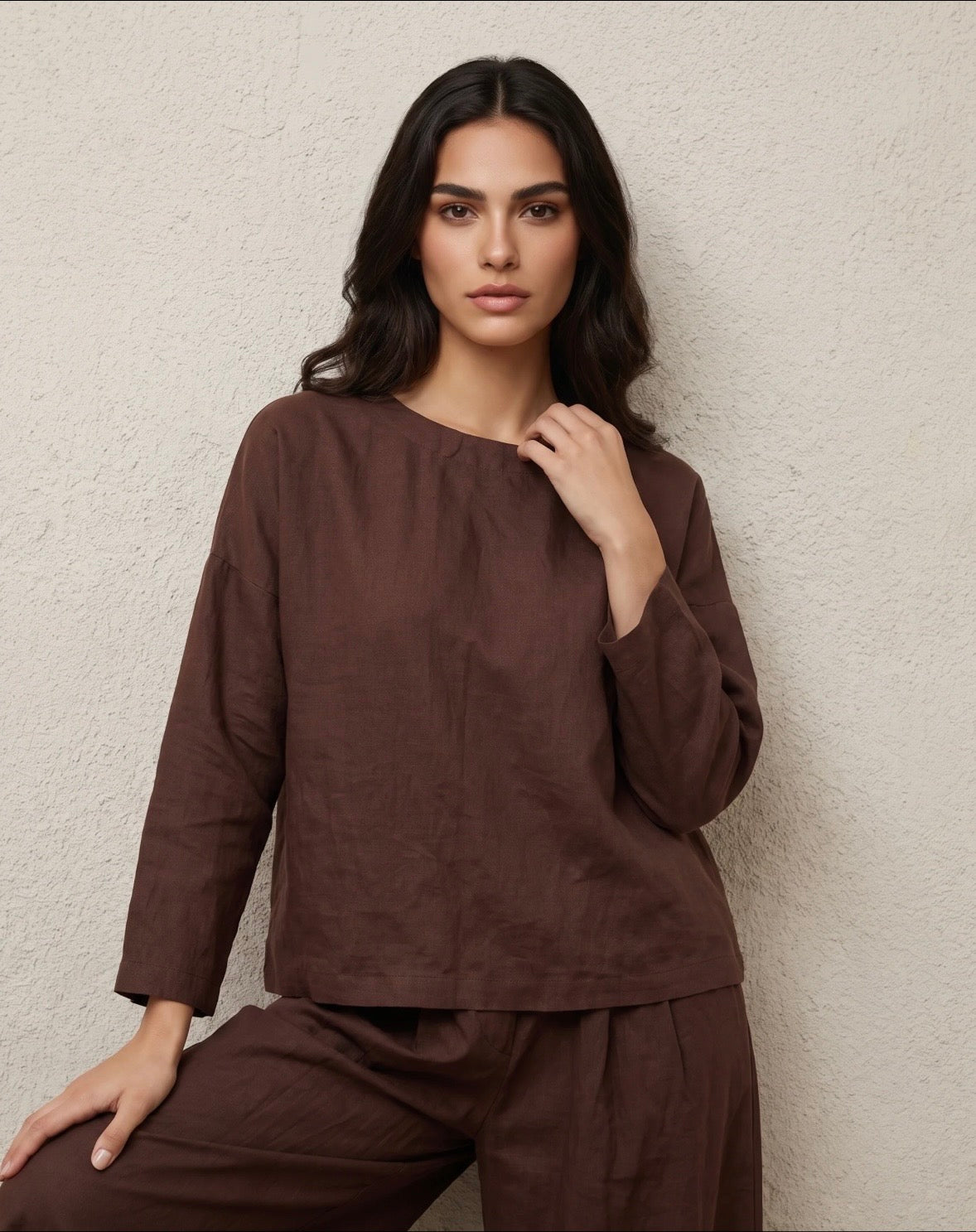 Tamarisk Core Collection Linen Blend Top