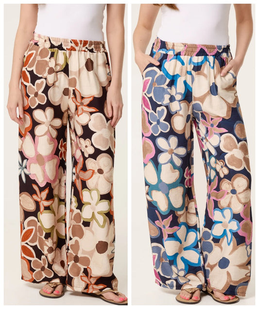Victoria Bold Floral Wide Leg Trousers