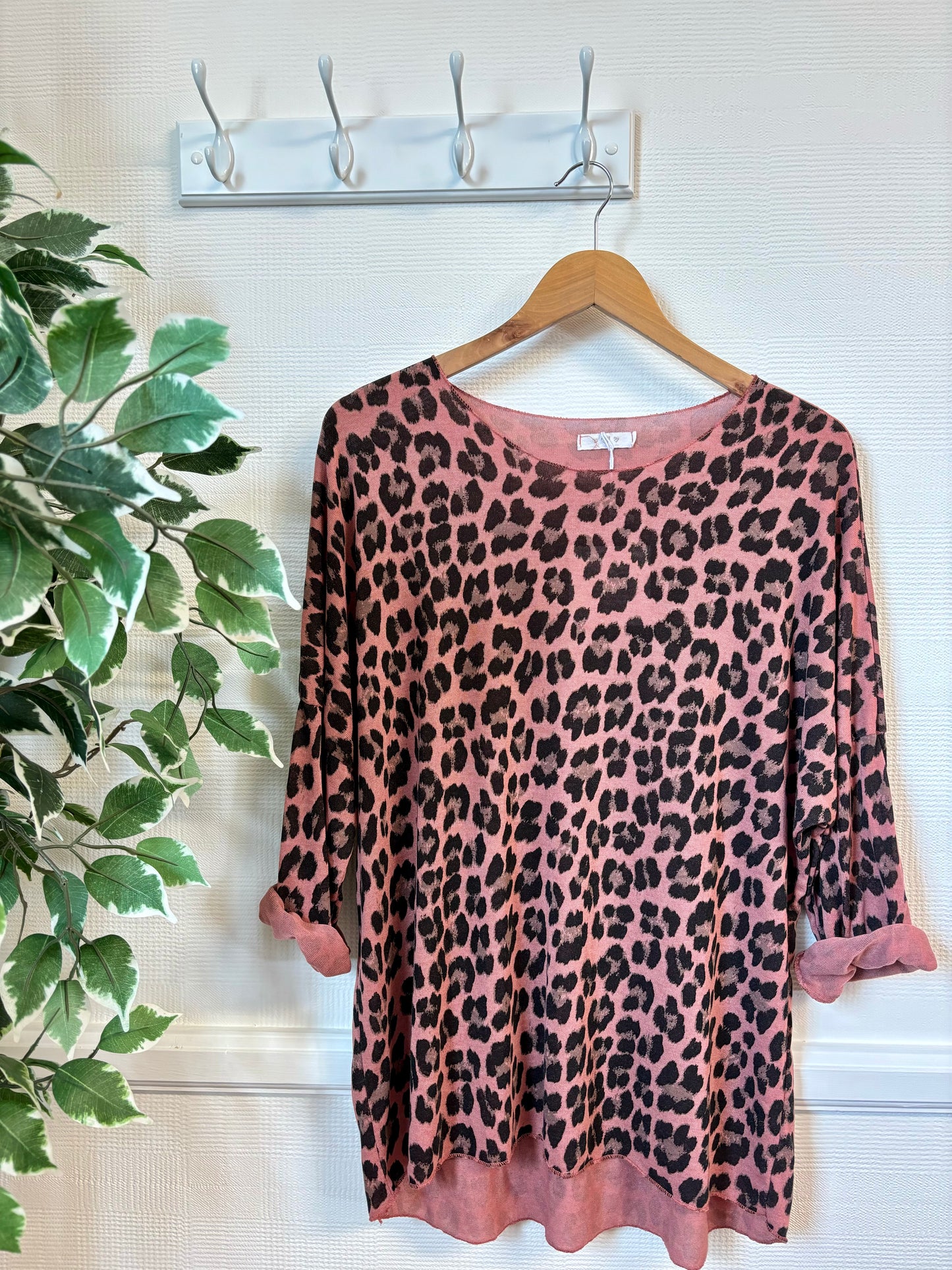 Lois Leopard Print Fine Knit Long Sleeved Top - 3 Colours