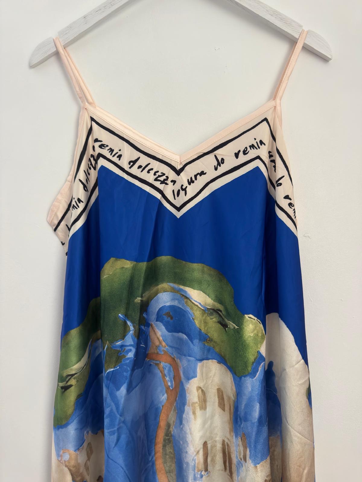 Santorini Short Satin Slip Dress