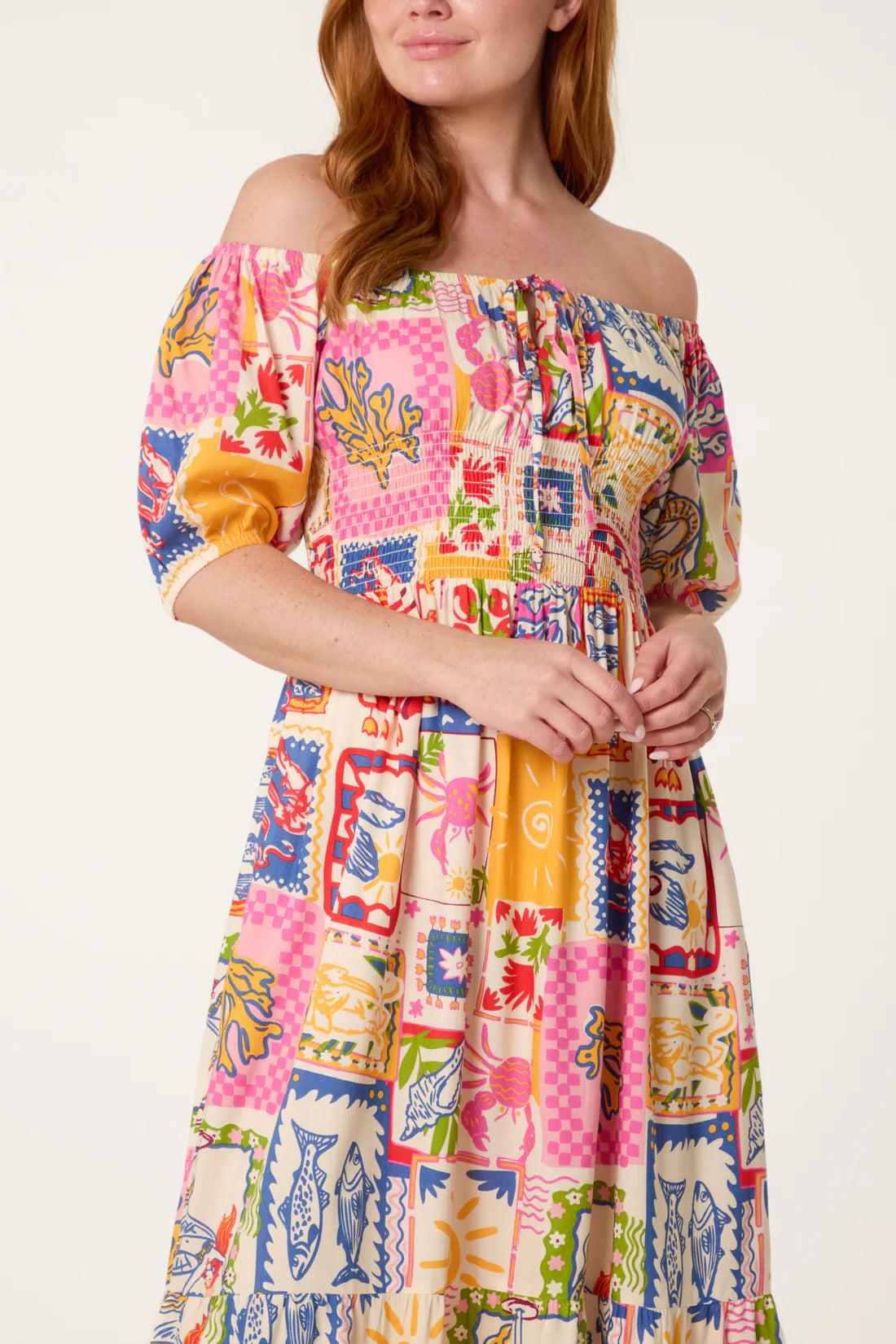 Miranda Seaside Postcard Dress