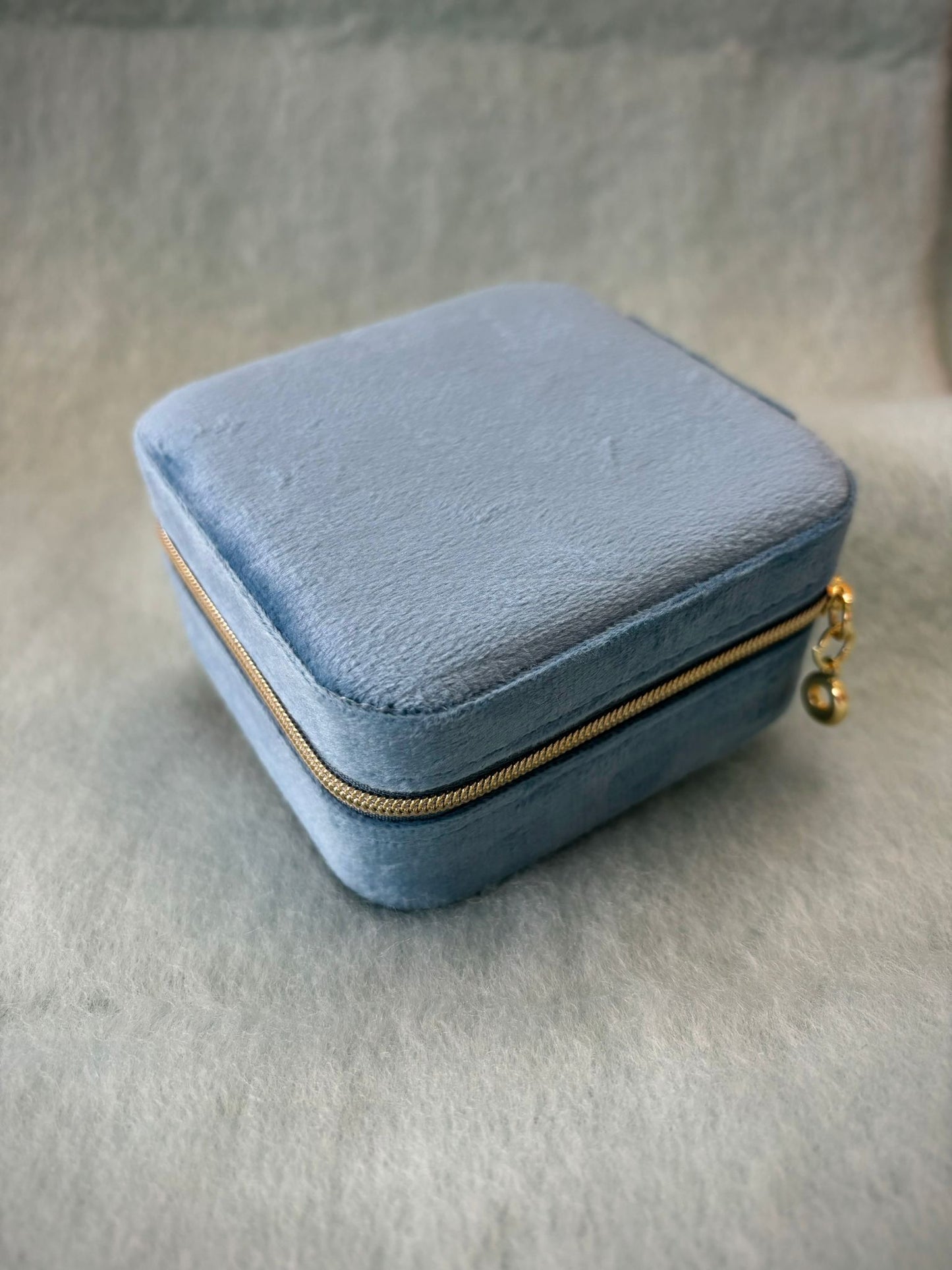 Plush Velvet Travel Jewellery Box - 4 Colours