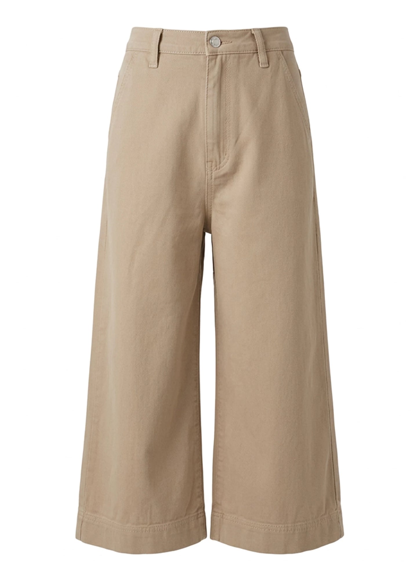 Claire Cropped Wide Leg Camel Jeans
