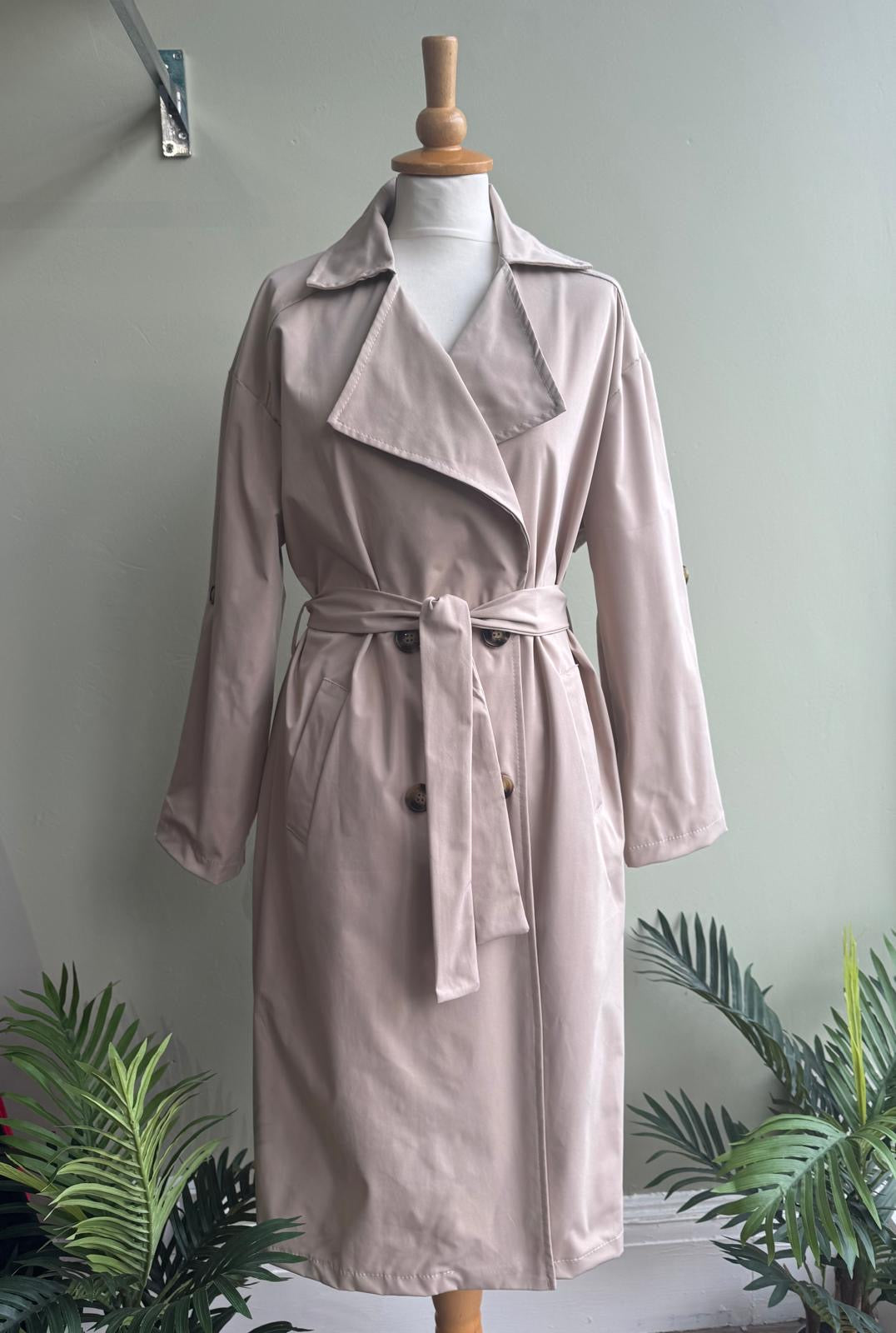 Isabella Classic Beige Trench Coat