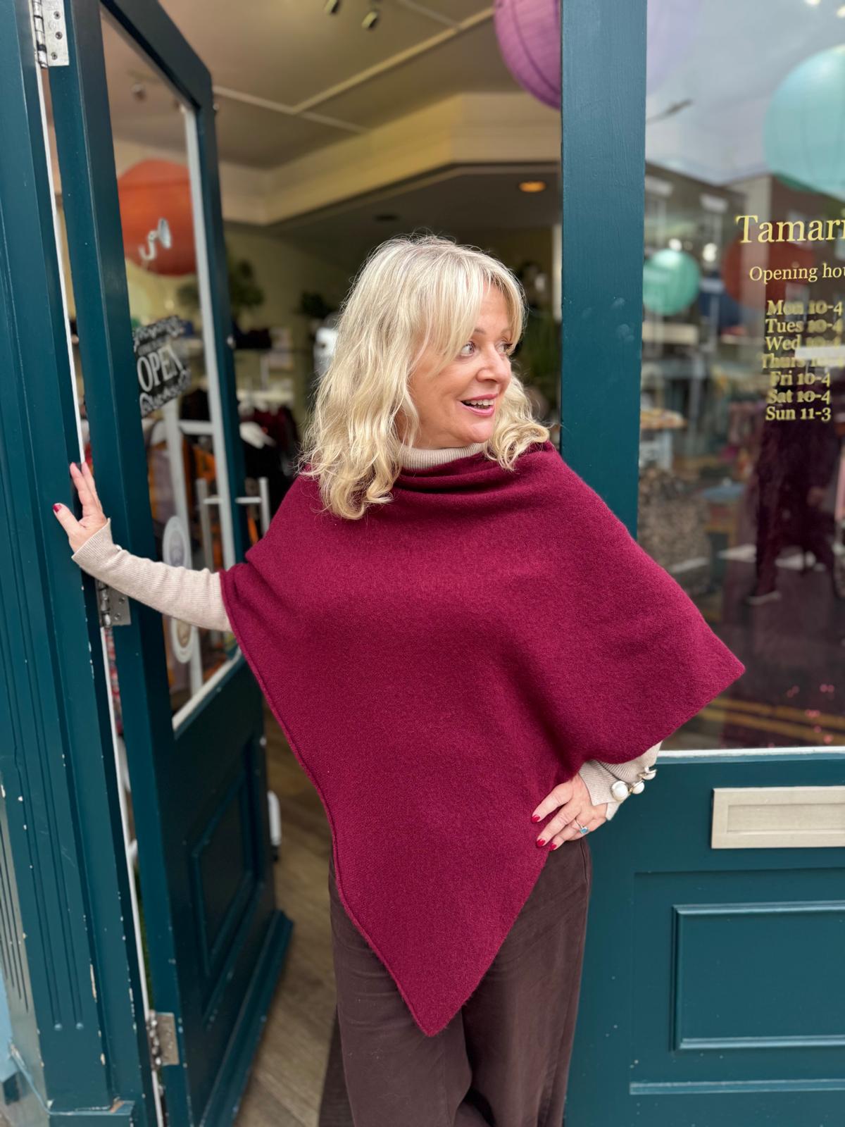 Juliet Asymmetric Hem Poncho