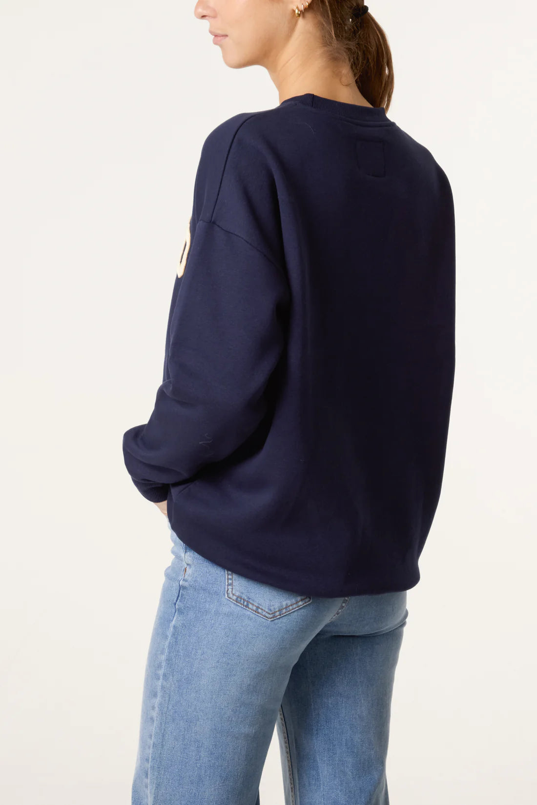 Weekend Appliqué Sweatshirt - Navy, Pastel Blue or Cream