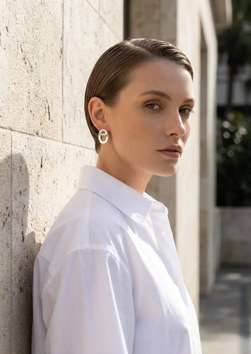 Envy Jewellery Classic Oval Stud Earrings