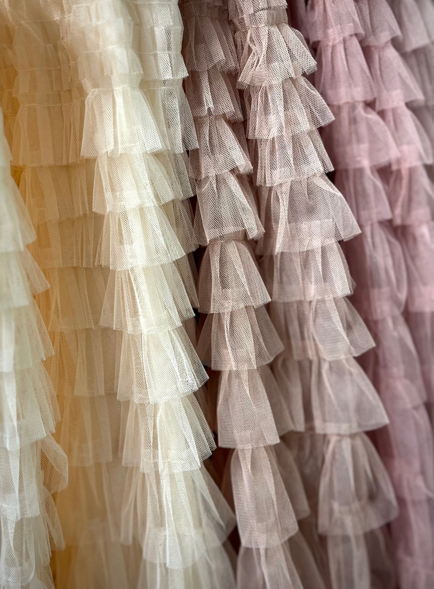 Helena Ruffle Tiered Frill Tulle Skirt - 3 Colours