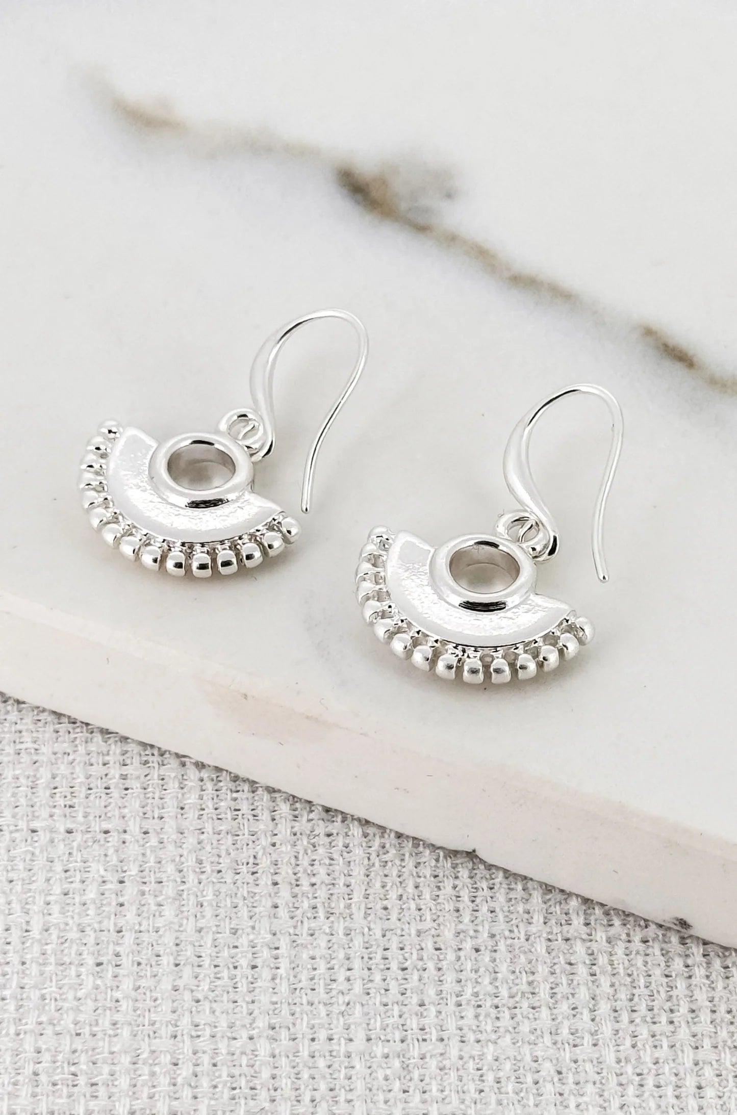 Envy Jewellery Silver Boho Fan Earrings