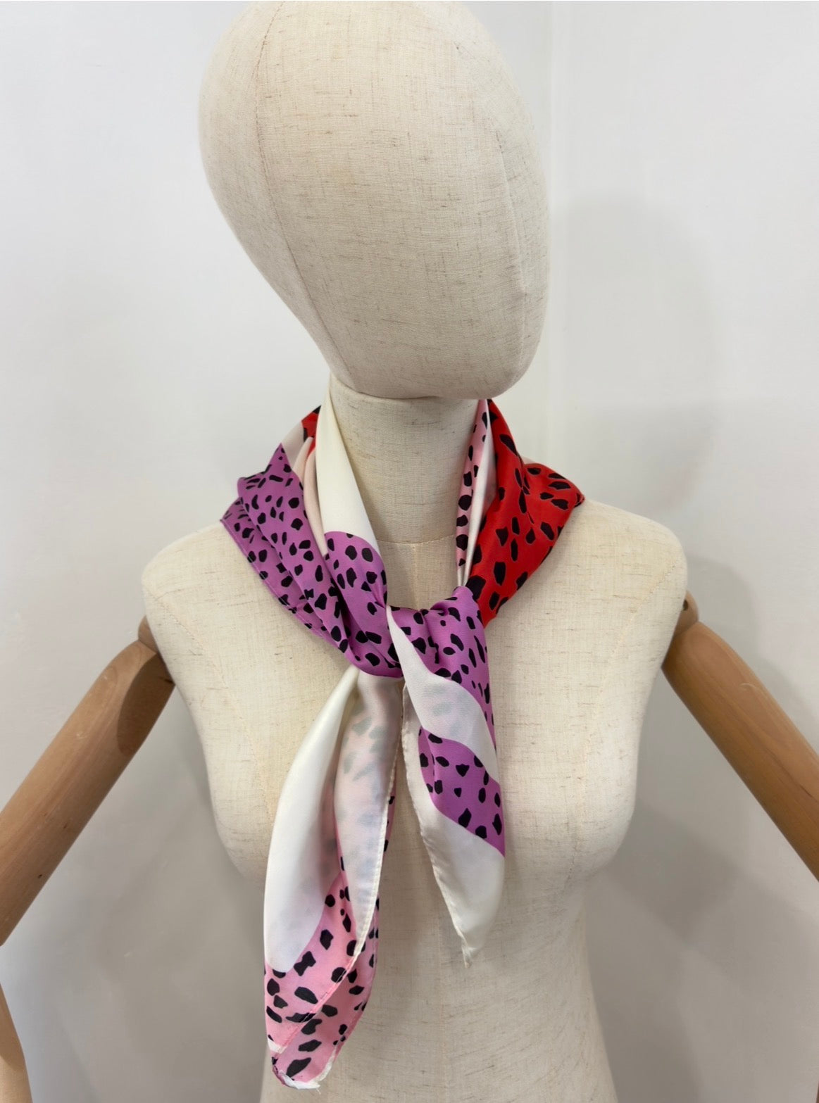 Leopard Silky Square Scarf - 3 Colours