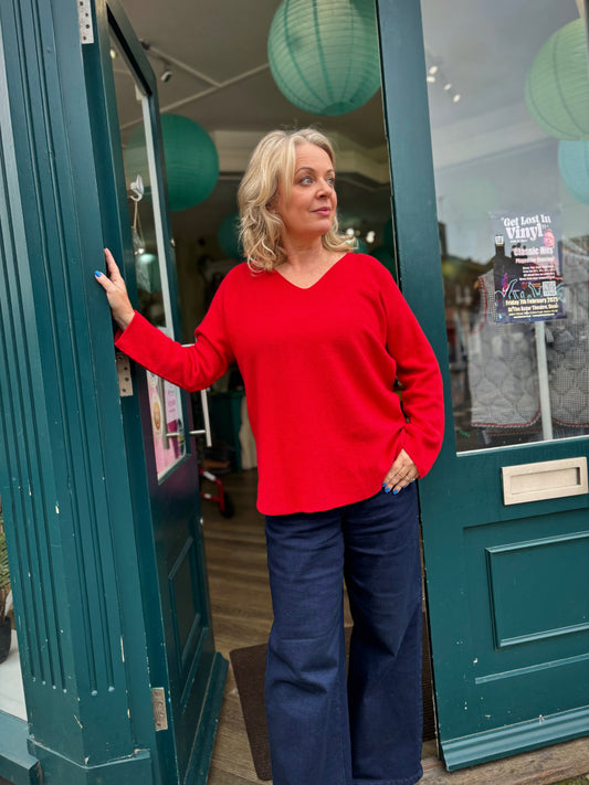Tamarisk Core Collection Lightweight V Neck Jumper - 5 Colours