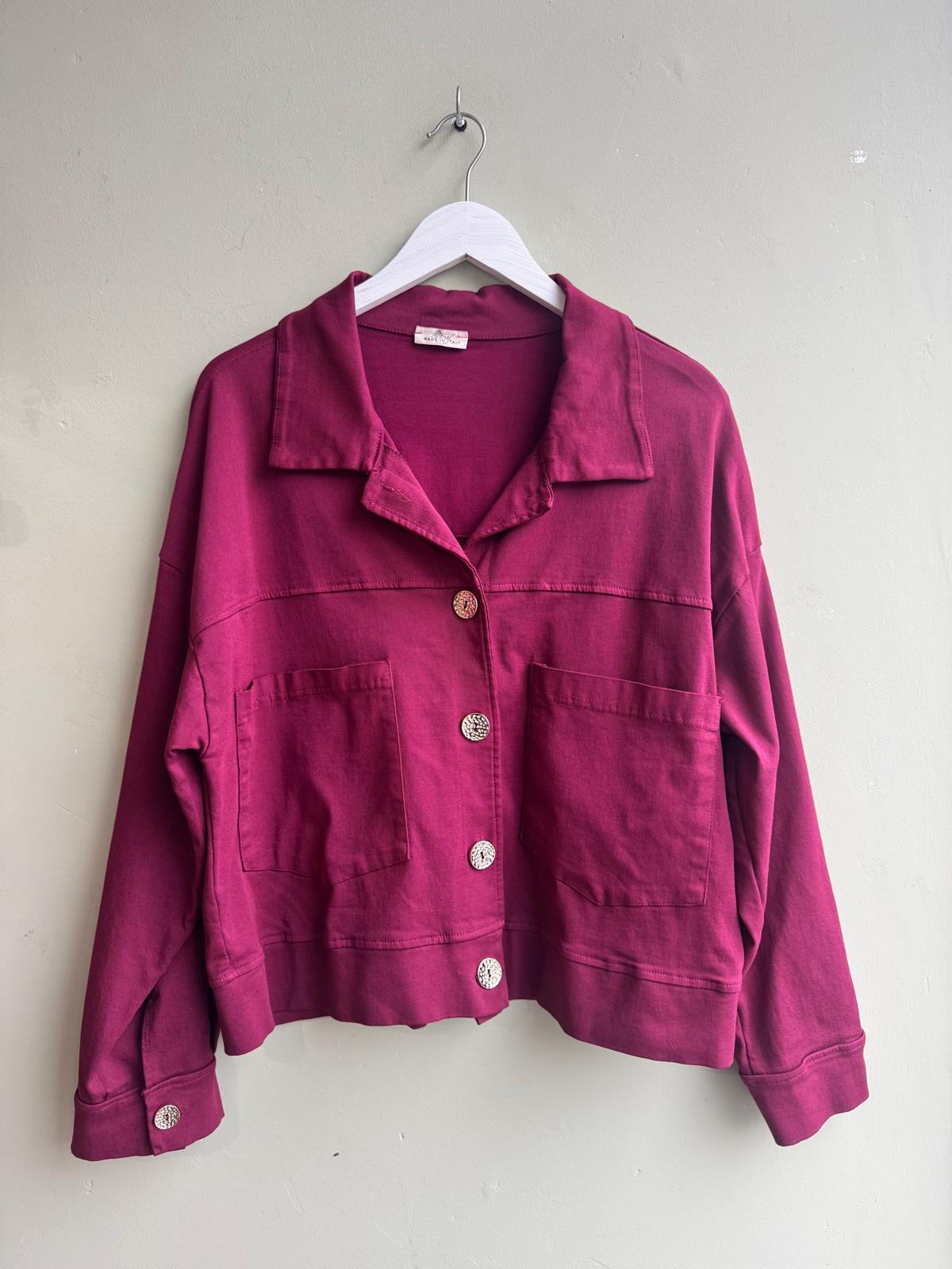 Georgia Jersey Utility Jacket With Feature Breast Pockets