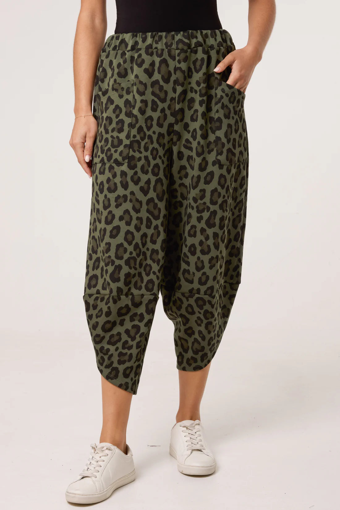 Priya Scuba Leopard Print Cocoon Pants