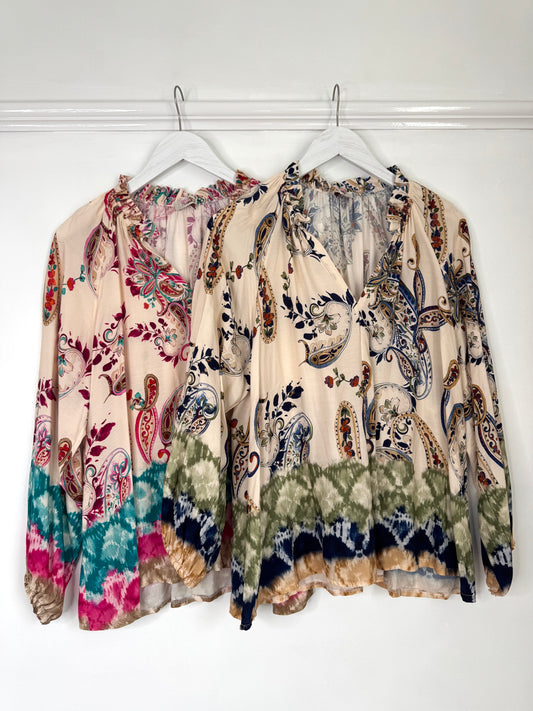 Goose Island  Boho Paisley Blouse