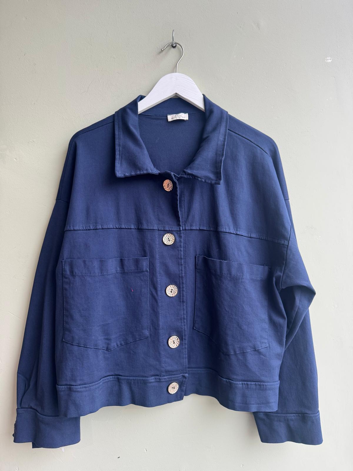 Georgia Jersey Utility Jacket With Feature Breast Pockets